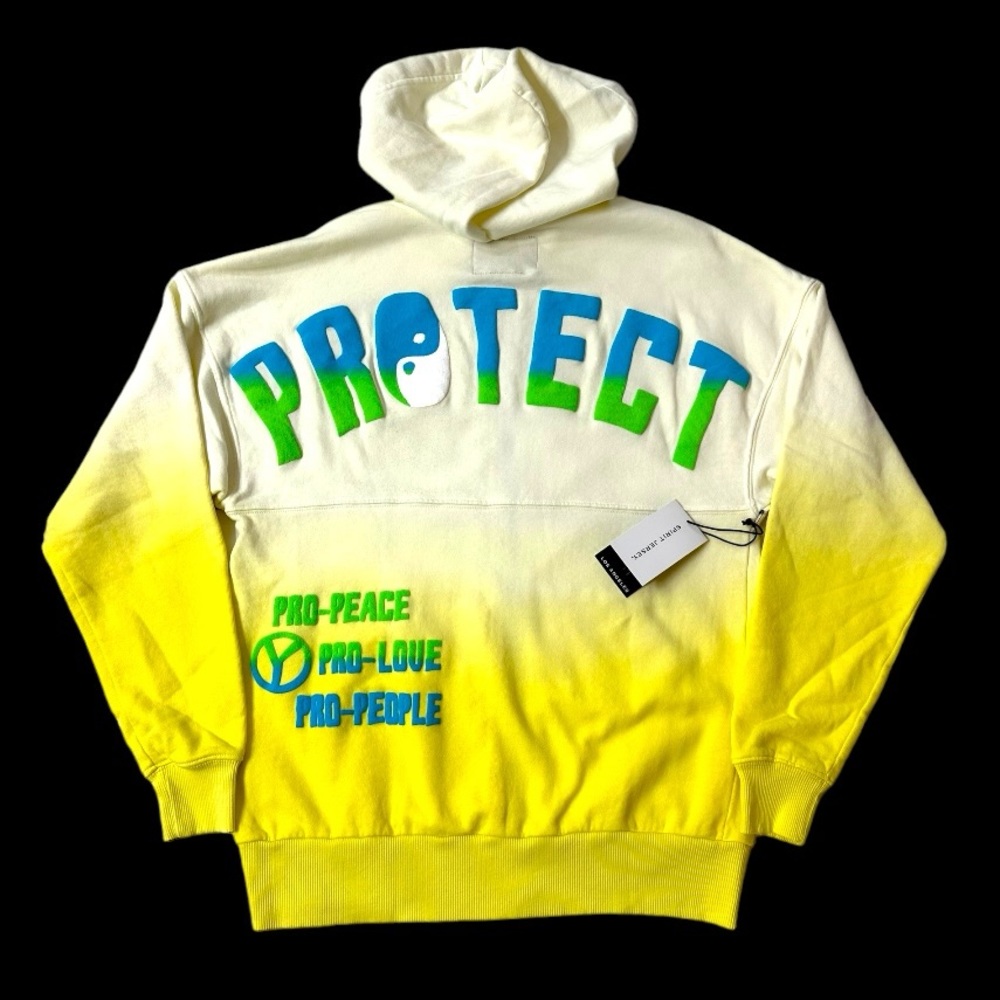 NWT SPIRIT JERSEY Hoodie Zippered Zip Up Pro-earth Ombre Streetwear Protect NEW